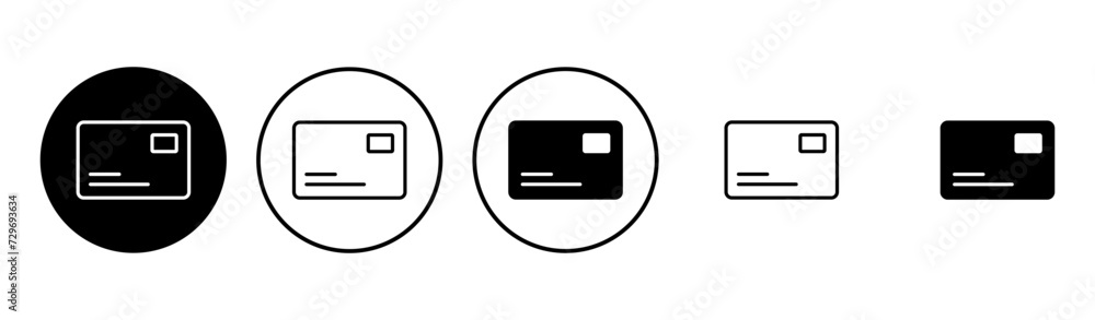 Credit card icon set. Credit card payment icon vector Credit card icon set. Credit card payment icon vector