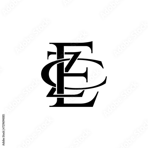 ezc typography letter monogram logo design photo