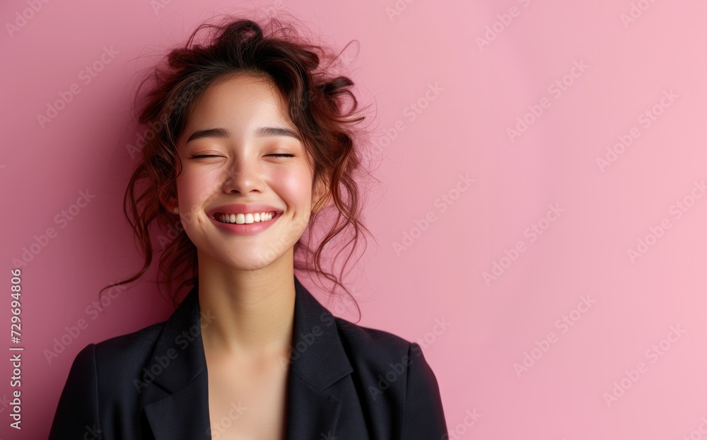 businesswoman, happy smiling female, wearing suit, light clean background businesswoman, happy smiling female, wearing suit, light clean background