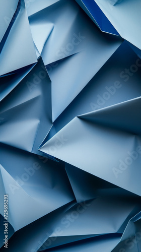 Close-Up of Blue Paper Background for Various Creative Projects