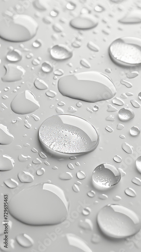 Close Up of Water Droplets on Surface
