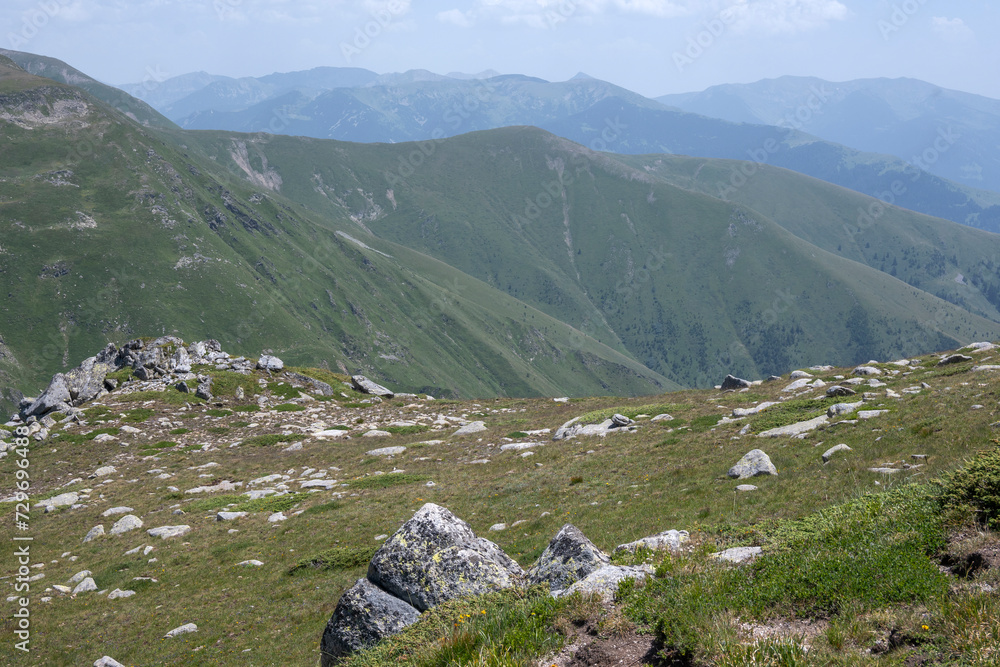 Fototapeta premium Landscape of Rila Mountain near Kalin peak, Bulgaria
