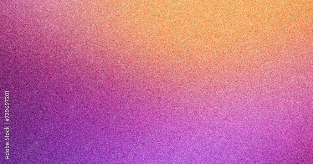 Purple orange grainy gradient background retro noise texture banner backdrop design