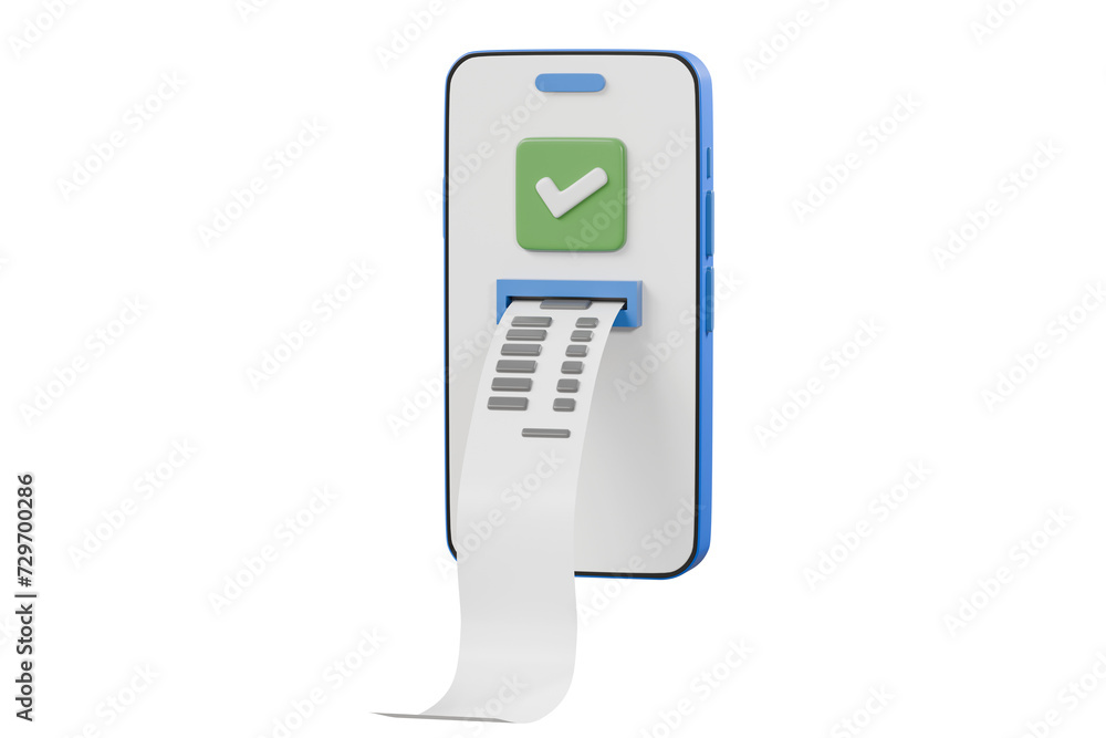 3d minimal pay money with mobile phone banking online payments icon concept. Easy e bill payment transaction on smartphone. Mobile with financial paper bill payment. graphic element icon. 3d rendering 3d minimal pay money with mobile phone banking online payments icon concept. Easy e bill payment transaction on smartphone. Mobile with financial paper bill payment. graphic element icon. 3d rendering