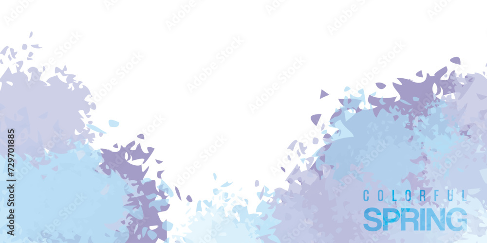 Fototapeta premium vector abstract colorful spring background design,invitation card background template,watercolor wet wash splash