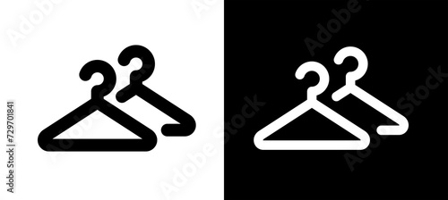 Bild auf Leinwand Hanger icon, hangers for clothes