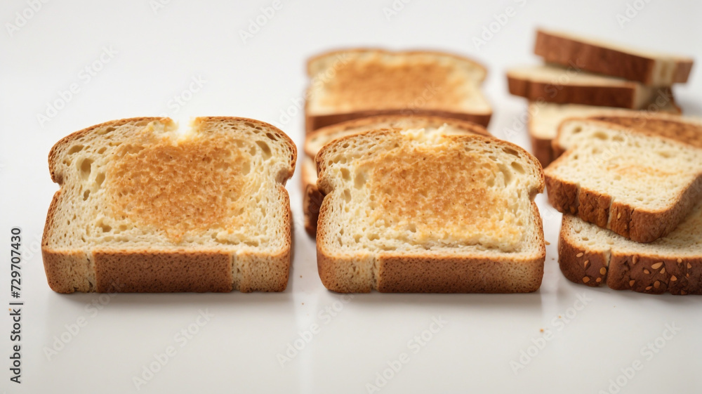 slices of bread on a plate slices of bread on a plate