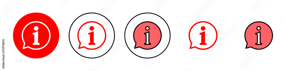 Information sign icon set illustration. about us sign and symbol. question mark icon Information sign icon set illustration. about us sign and symbol. question mark icon