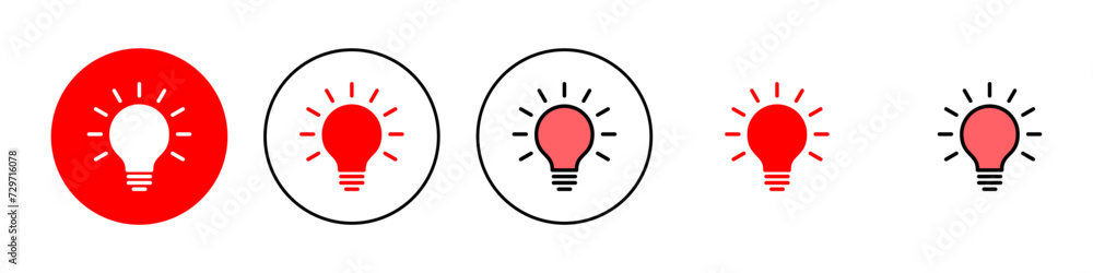 Lamp icon set illustration. Light bulb sign and symbol. idea symbol. Lamp icon set illustration. Light bulb sign and symbol. idea symbol.