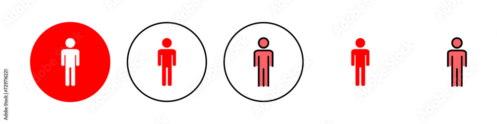 Man icon set illustration. male sign and symbol. human symbol Man icon set illustration. male sign and symbol. human symbol