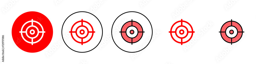 Target icon set illustration. goal icon vector. target marketing sign and symbol Target icon set illustration. goal icon vector. target marketing sign and symbol