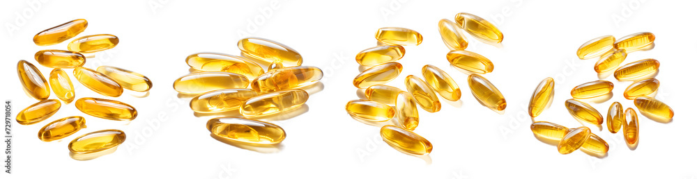Omega 3, Nutrients isolated on a transparent PNG background, white background , Generative Ai Omega 3, Nutrients isolated on a transparent PNG background, white background , Generative Ai