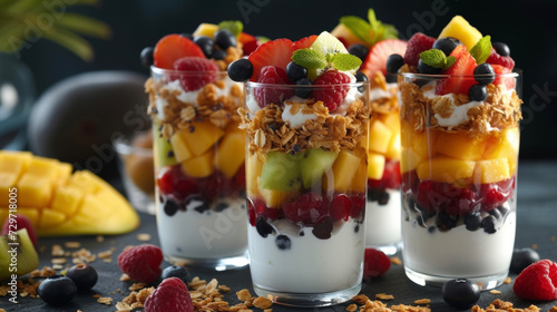 Take your fireside snacking game to the next level with these beautiful fruit parfaits. Layers of seasonal fruit and creamy yogurt come together for a tasty and wholesome photo