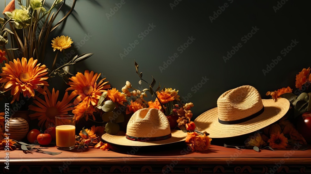 Fototapeta premium Beautiful Cinco de Mayo banner background concept for banner or poster background