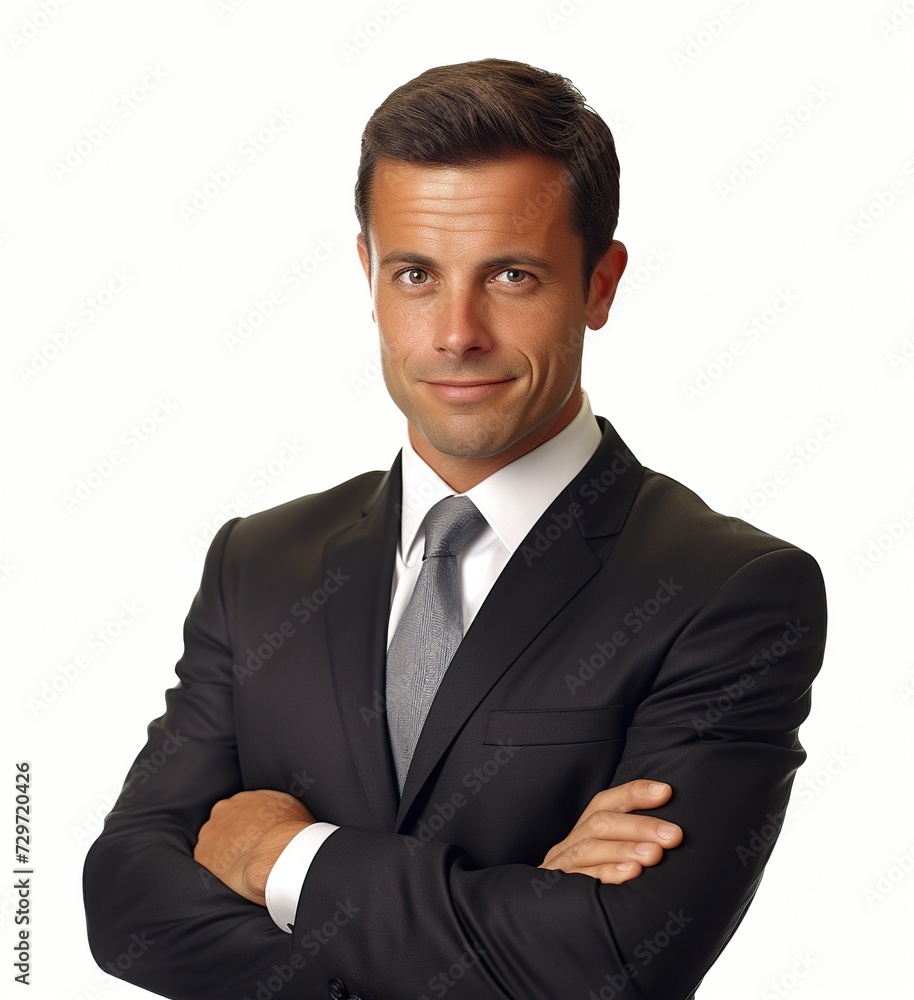business man wearing suits at white solid background business man wearing suits at white solid background