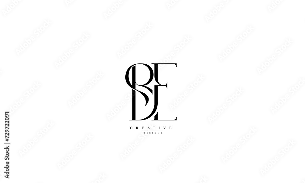 Alphabet letters Initials Monogram logo BE E B Alphabet letters Initials Monogram logo BE E B