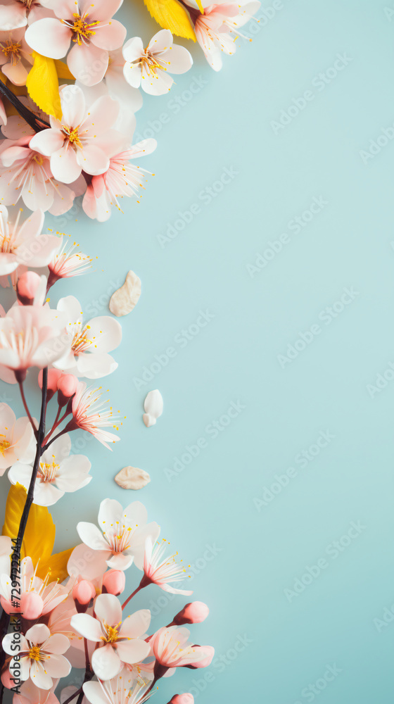 Naklejka premium Spring background / banner / frame / card