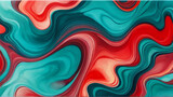 Abstract background of acrylic paint in red, blue and green colors