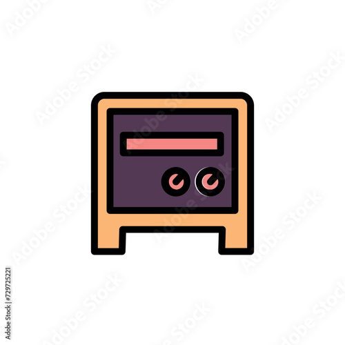 Amp Amplifier Play Filled Outline Icon
