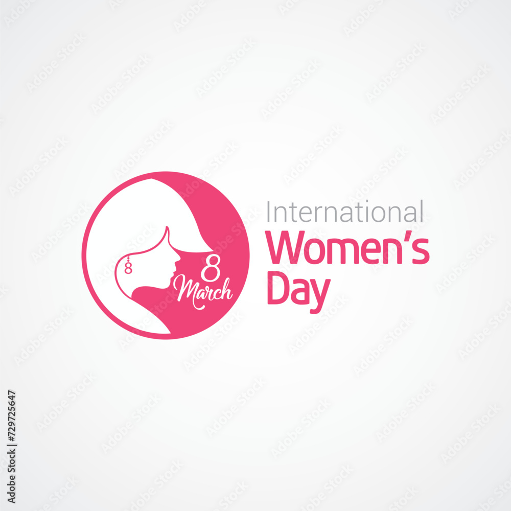 International Women's  Day Vector Illustration. Suitable for Greeting Card, Poster and Banner. Take the time to celebrate the achievements of women in your life and in the world around you.