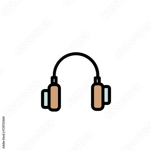 Audio Sound Headphones Filled Outline Icon