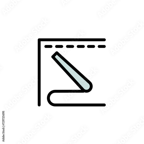 Baste Fabric Kids Filled Outline Icon