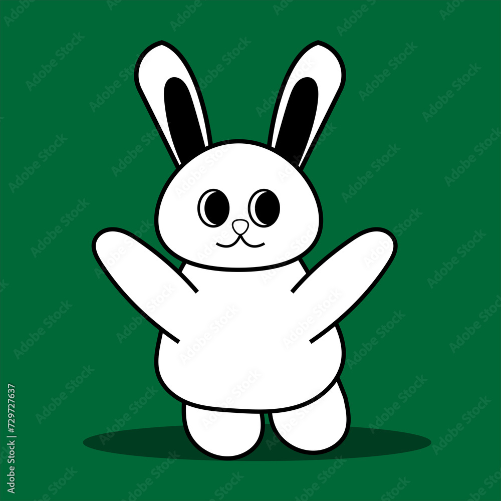 Obraz premium Cute cartoon characters with various expressions. Kawaii cartoon characters. Editable character color 