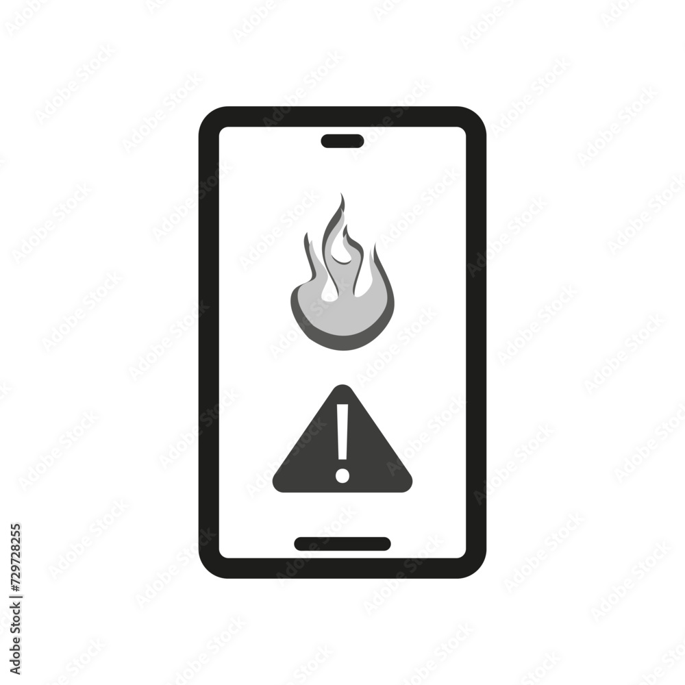 Fire notification icon. Vector illustration. EPS 10. Fire notification icon. Vector illustration. EPS 10.