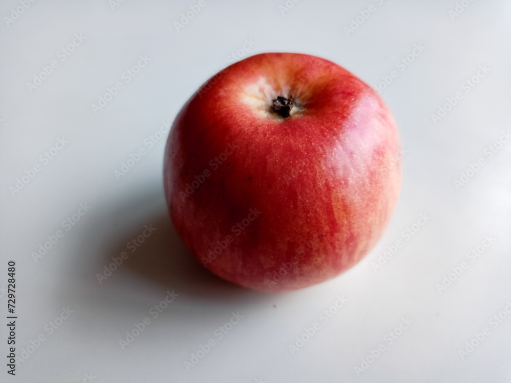 Fresh red apples on wooden table. On wooden background. Top view free space for text. Fresh red apples on wooden table. On wooden background. Top view free space for text.
