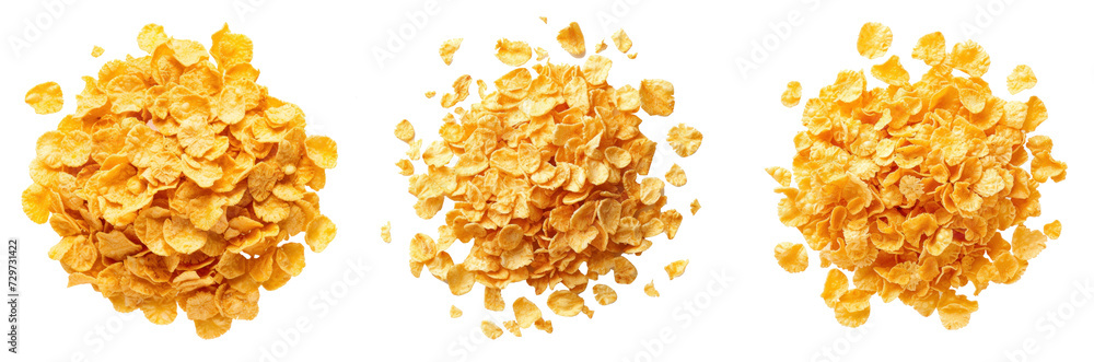Corn flakes isolated on transparency background PNG