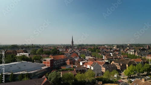 IZEGEM ROESELARE  BELGIAN TOWN CHURCH WEST VLAANDEREN photo