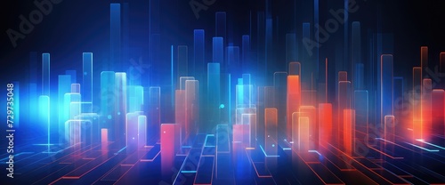 abstract technology background with light effect vector