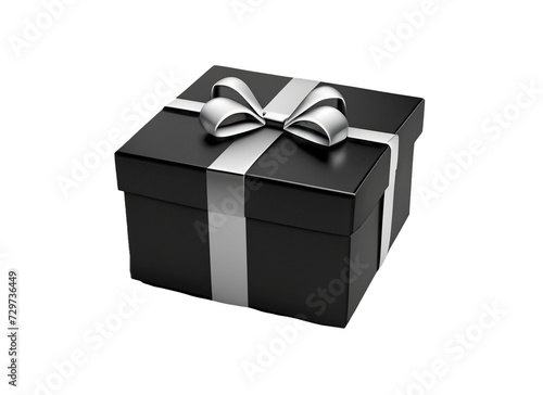 3d black gift box