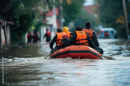 rescue operation flood disaster © Kien