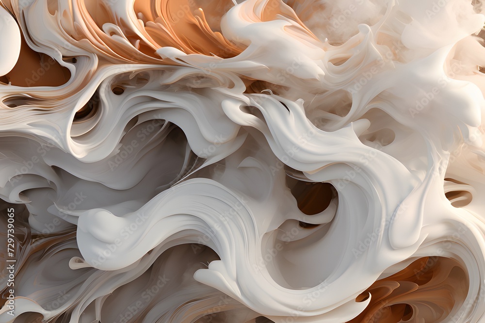 Abstract smoke 008, light brown and white. Generate Ai Abstract smoke 008, light brown and white. Generate Ai