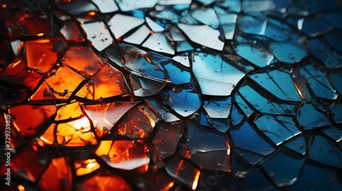 colorful broken glass background