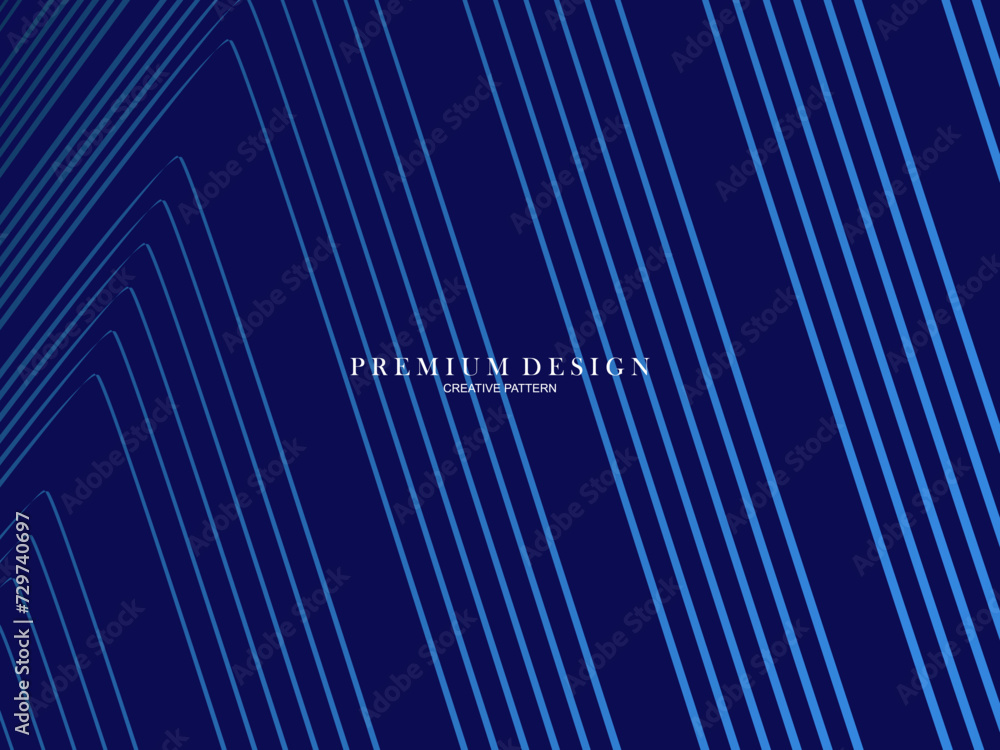 3D modern wave curve abstract presentation background. Luxury line pattern background. Abstract decoration, halftone gradient, 3d Vector illustration. Blue background.