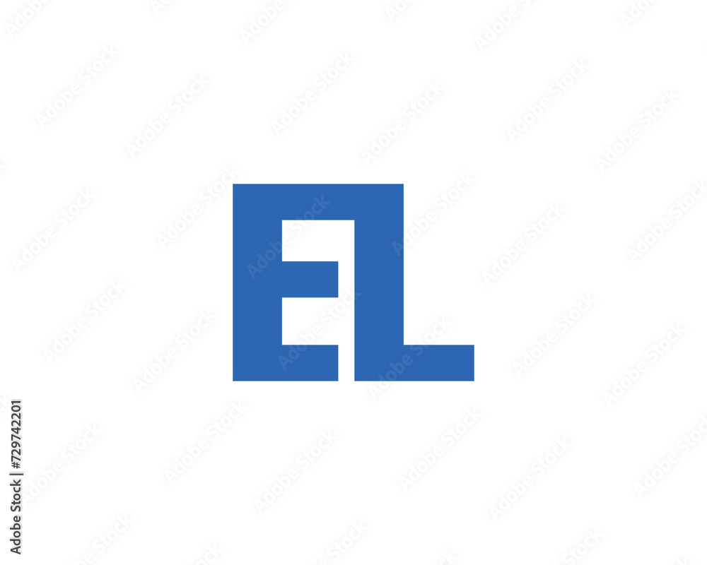 EL logo design vector template EL logo design vector template