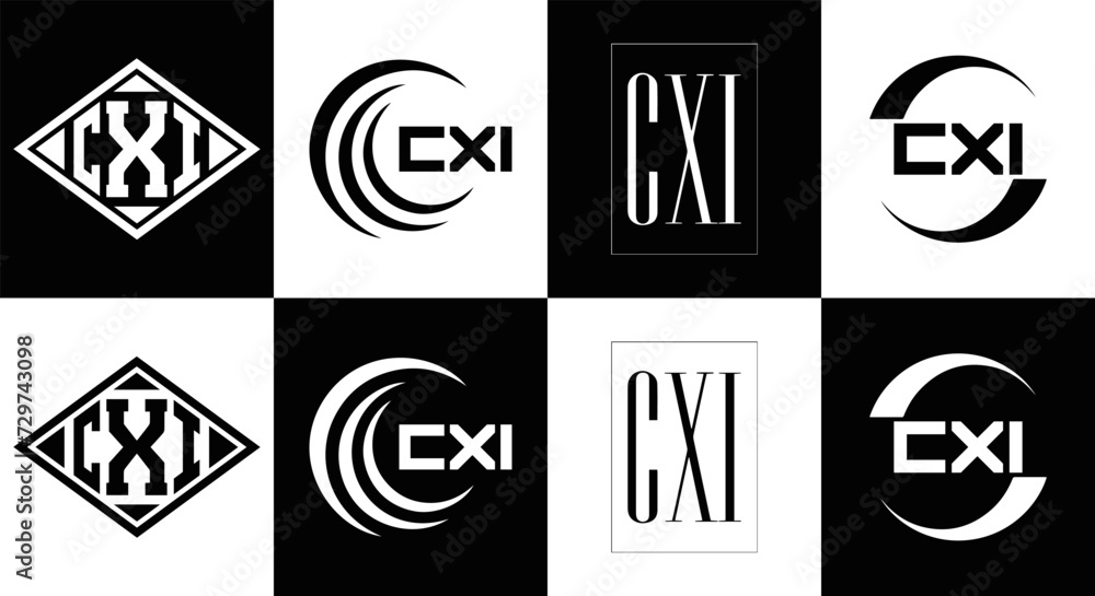 CXI logo. CXI set , C X I design. White CXI letter. CXI, C X I letter logo design. Initial letter CXI letter logo set, linked circle uppercase monogram logo. C X I letter logo vector design.
CXI logo. CXI set , C X I design. White CXI letter. CXI, C X I letter logo design. Initial letter CXI letter logo set, linked circle uppercase monogram logo. C X I letter logo vector design.
