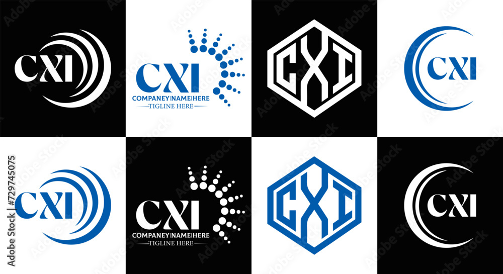 CXI logo. CXI set , C X I design. White CXI letter. CXI, C X I letter logo design. Initial letter CXI letter logo set, linked circle uppercase monogram logo. C X I letter logo vector design.
CXI logo. CXI set , C X I design. White CXI letter. CXI, C X I letter logo design. Initial letter CXI letter logo set, linked circle uppercase monogram logo. C X I letter logo vector design.