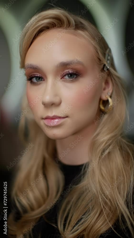 Side profile of a woman with finished makeup, showcasing beauty. Profile View of Makeup on Woman Side profile of a woman with finished makeup, showcasing beauty. Profile View of Makeup on Woman