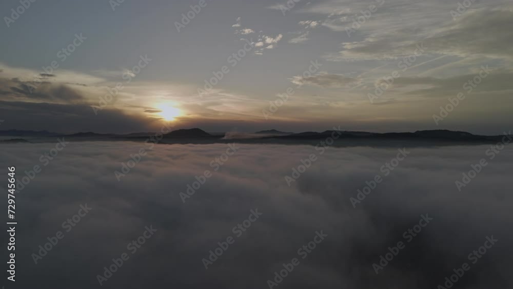 Natural scene, flying above the clouds Natural scene, flying above the clouds