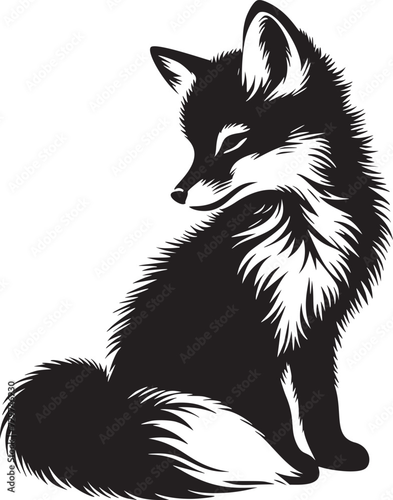 Fototapeta premium Elegant Baby Fox