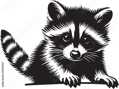 Peekaboo Raccoon