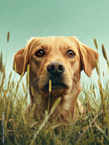 National Pet Day Poster design background, realistic, HD, copy space - generative ai