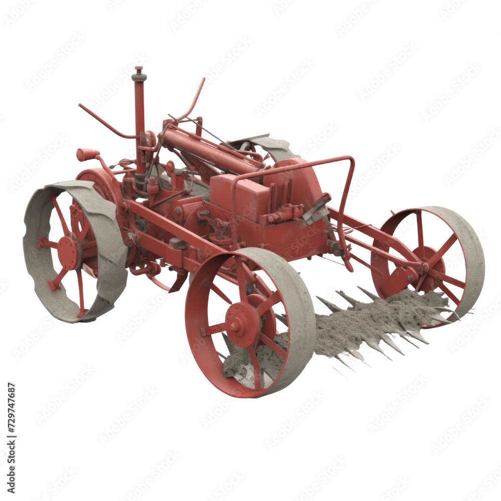 Plough PNG Cutout, Generative AI Plough PNG Cutout, Generative AI