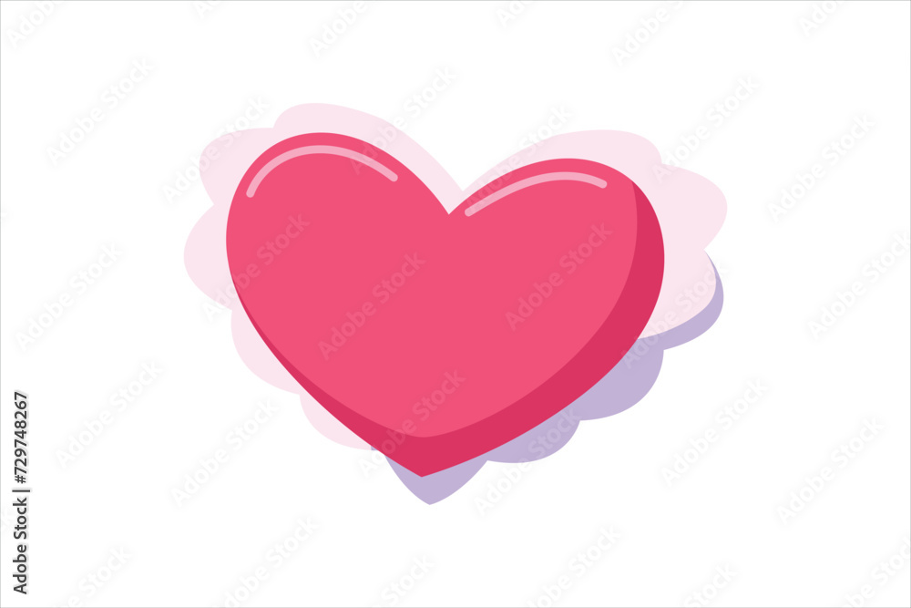Heart Valentine Day Sticker Design Heart Valentine Day Sticker Design