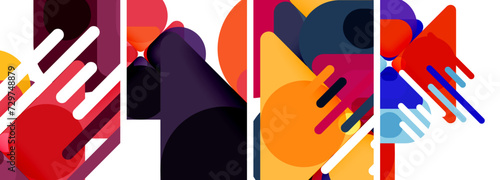 Geometric elements abstract backgrounds for wallpaper, business card, cover, poster, banner, brochure, header, website