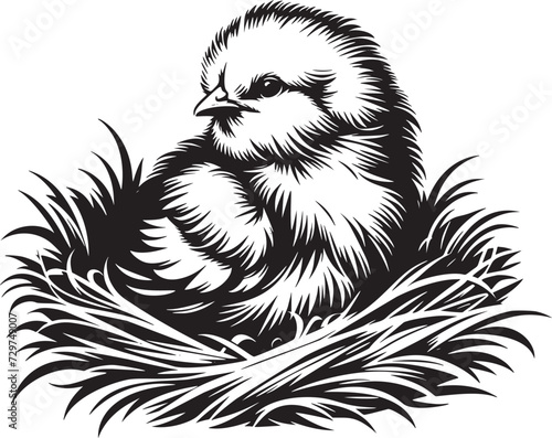Nestled Chick