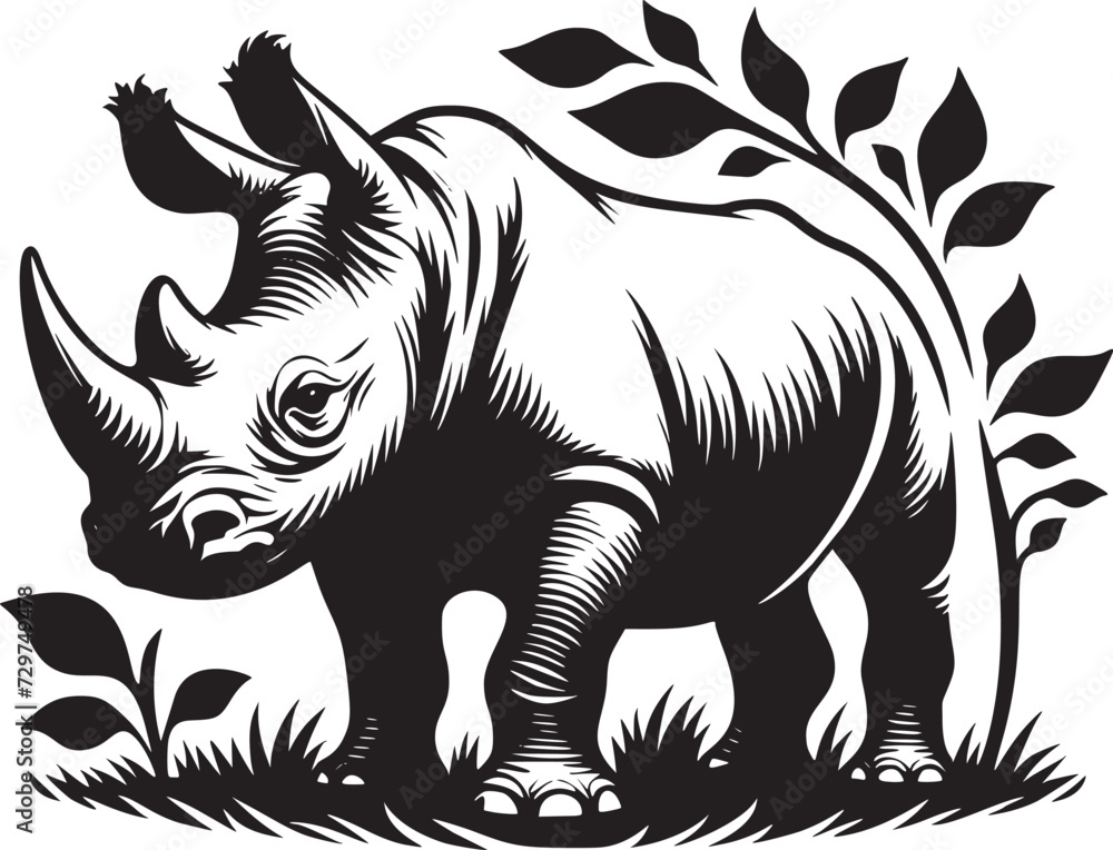 Majestic Baby Rhino